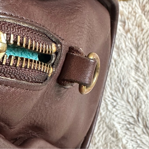 Vintage Beaumont Cocoa Leather Satchel with strap style 9871 - Picture 7 of 14